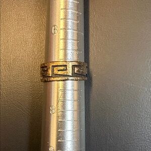 Vintage 925 Sterling Silver Geometric Pattern Ring